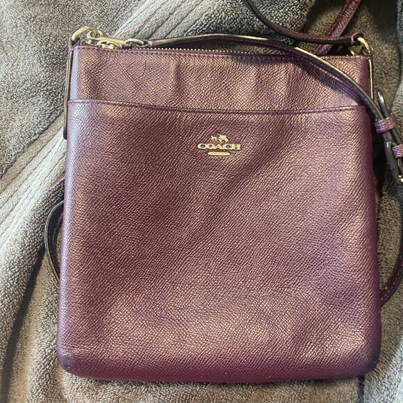 Coach Purple Kitt Messenger Crossbody Bag - Picture 11 of 13